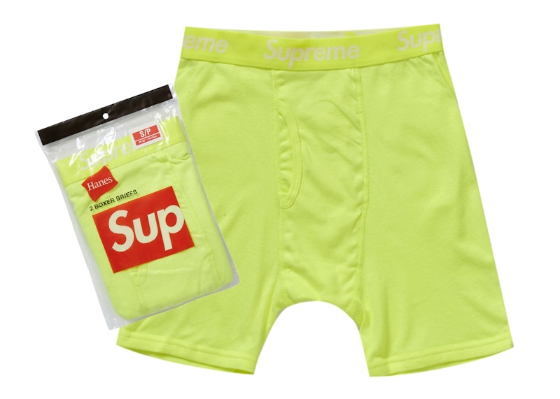Buy Calzoncillos Supreme Hanes (2 unidades) Amarillo Fluorescente