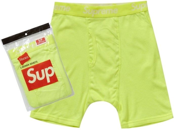 supreme-hanes-boxer-briefs-2-pack-fluorescent-yellow