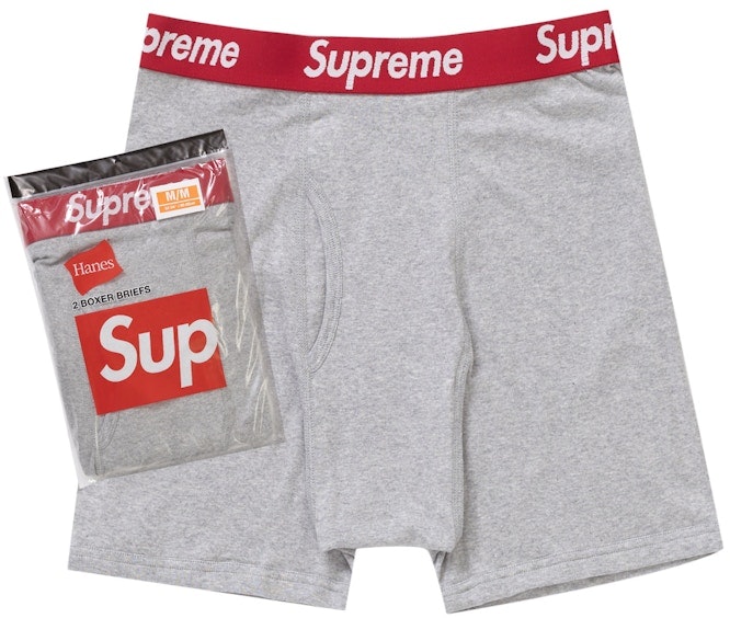 supreme-hanes-boxer-briefs-2-pack-heather-grey