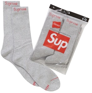 Supreme Hanes 灰色船襪 (4雙裝) Buy Supreme Hanes 灰色船襪 (4雙裝)