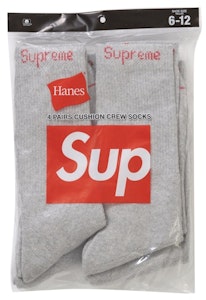 Supreme Hanes 灰色船襪 (4雙裝) Lookbook Supreme Hanes 灰色船襪 (4雙裝)