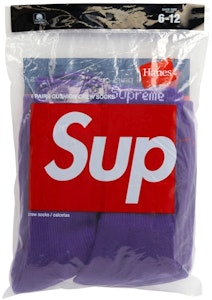 슈프림 헤인즈 크루 삭스 (4켤레) 퍼플
Buy 슈프림 헤인즈 크루 삭스 (4켤레) 퍼플