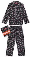Supreme Hanes Holiday Pajama Set Black Supreme Hanes Holiday Pajama Set Black