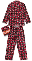Supreme Hanes Holiday Pajama Set Red Supreme Hanes Holiday Pajama Set Red