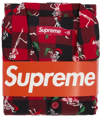 Supreme Hanes 节日睡衣套装 红色 Order Supreme Hanes 节日睡衣套装 红色