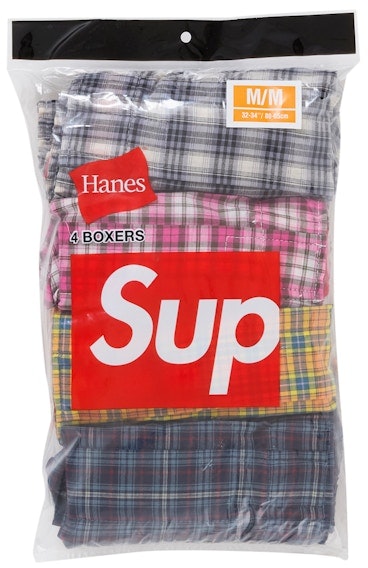 supreme-hanes-plaid-boxers-4-pack-multicolor