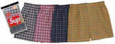 Order Supreme Hanes Plaid Boxers (4 Pack) Multicolor
