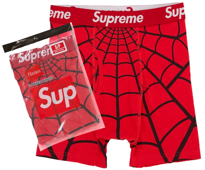 supreme-hanes-spider-man-boxer-briefs-2-pack-red