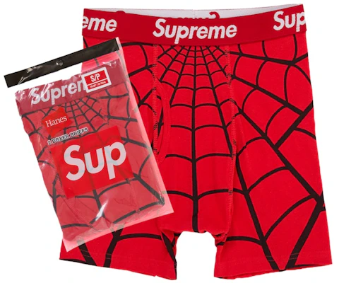 Supreme Hanes Boxer Spider-Man (2 Pack) Merah Buy Supreme Hanes Boxer Spider-Man (2 Pack) Merah