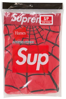 Supreme Hanes Boxer Spider-Man (2 Pack) Merah Lookbook Supreme Hanes Boxer Spider-Man (2 Pack) Merah