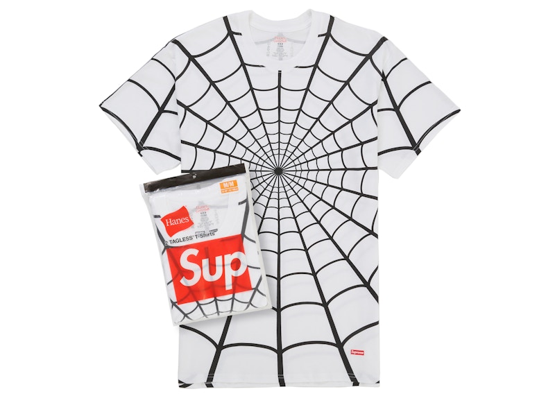 Supreme Hanes Spider-Man Tagless Tees (2 Pack) White