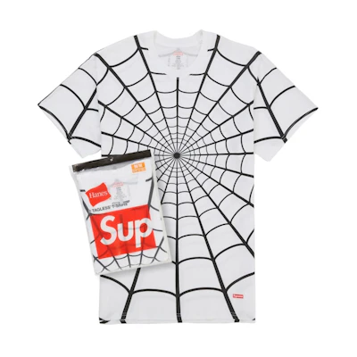Supreme Hanes Spider-Man Tagless Tees (2 Pack) White
