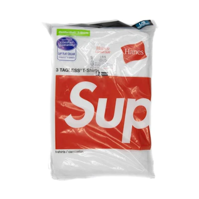 Supreme Hanes Tagless Tee White (3 Pack)