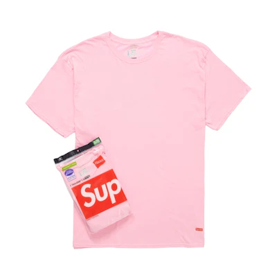 Supreme Hanes Tagless Tees (2 Pack) Pink
