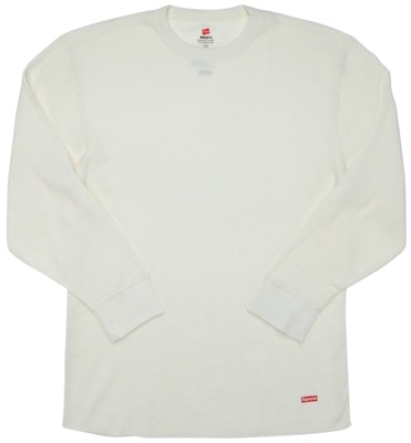 Supreme Hanes Thermal Crew (1 Pack) Natural Buy Supreme Hanes Thermal Crew (1 Pack) Natural