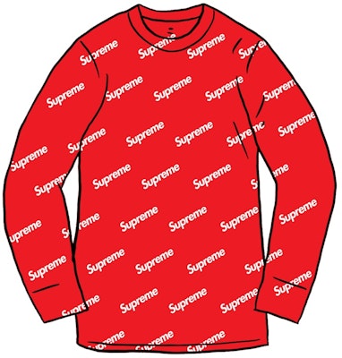Supreme Hanes Thermal Crew (1 Pack) Red Logos Buy Supreme Hanes Thermal Crew (1 Pack) Red Logos