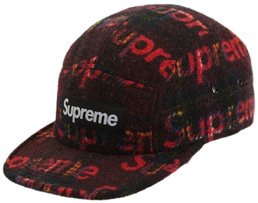 Supreme Harris Tweed Camp Cap Red Buy Supreme Harris Tweed Camp Cap Red