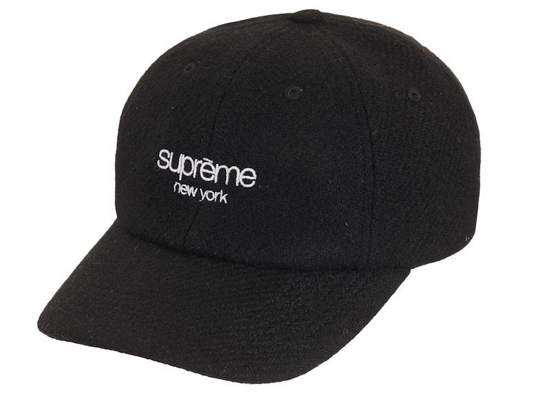 Supreme Harris Tweed Classic Logo 6-Panel Black