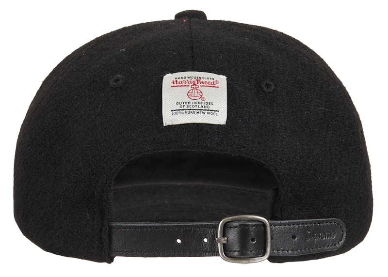 Supreme Harris Tweed Classic Logo 6-Panel Black 圖 2