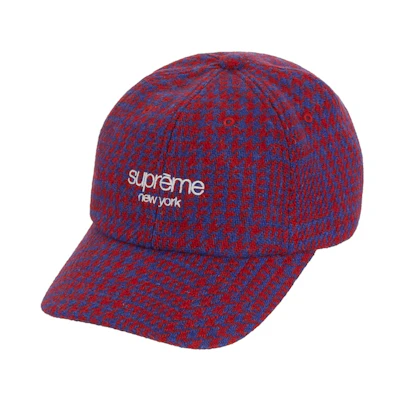 Supreme Harris Tweed Classic Logo 6-Panel Royal Multi