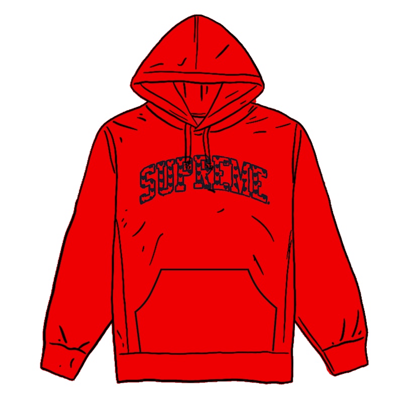 Buy Supreme S Logo Zip Up Hooded Sweatshirt Red - Novelship