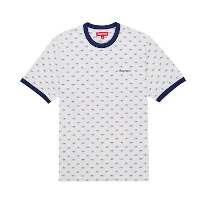 Supreme Hearts Intarsia Ringer Tee White