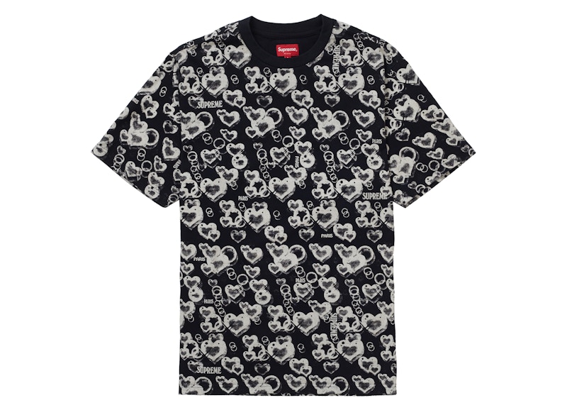 Buy Supreme Hearts Camiseta Negra Manga Corta