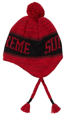 Supreme Heathered Earflap Beanie Red Buy Supreme Heathered Earflap Beanie Red