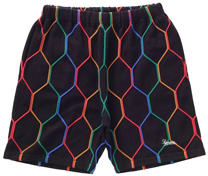 supreme-hex-knit-short-black