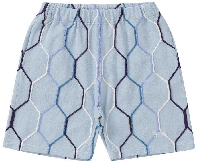 supreme-hex-knit-short-blue