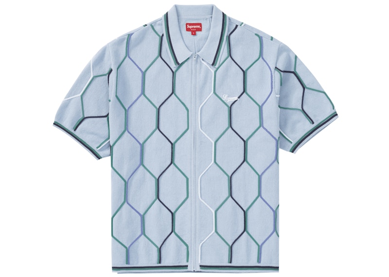 Buy Supreme Floral Patchwork Velour L/S Polo Slate - Novelship