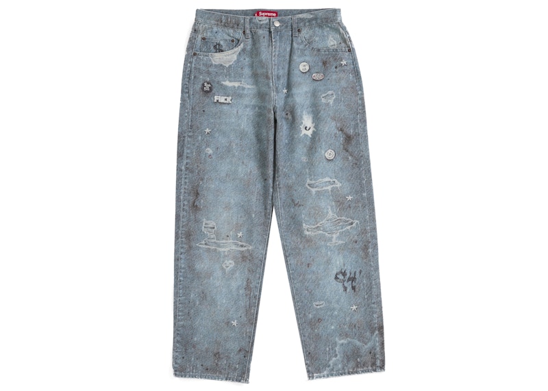 Supreme HJR Trompe L'oeil Loose Fit Jean Blue