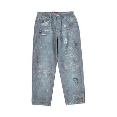 Supreme HJR Trompe L'oeil Loose Fit Jean Blue