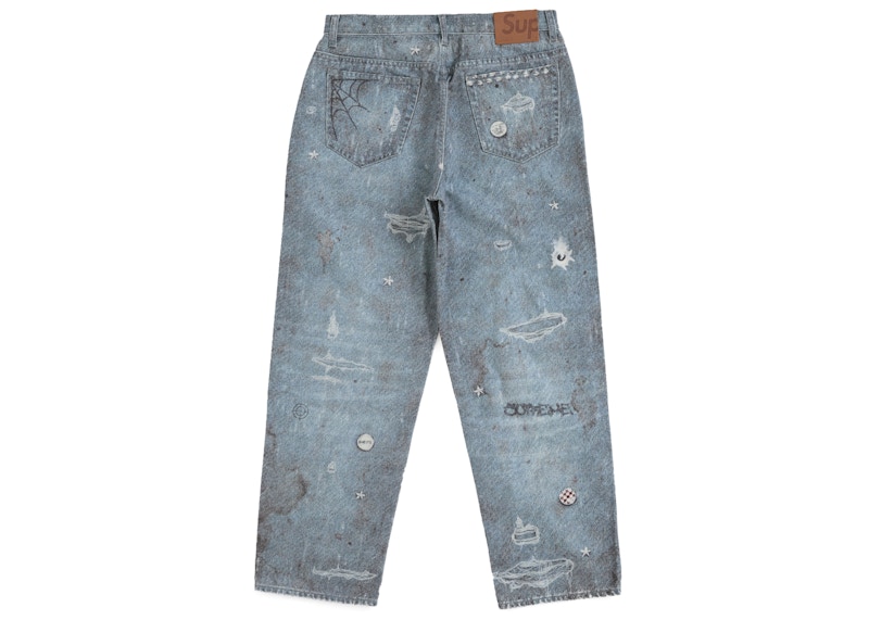 Order Supreme HJR Trompe L''oeil Jeans Holgados Azul