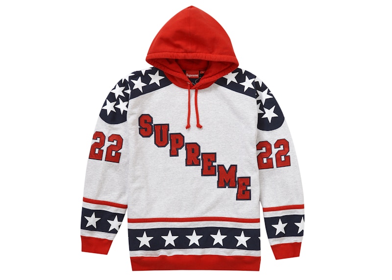 Supreme Hockey Hooded Sweatshirt (FW22) Ash Grey