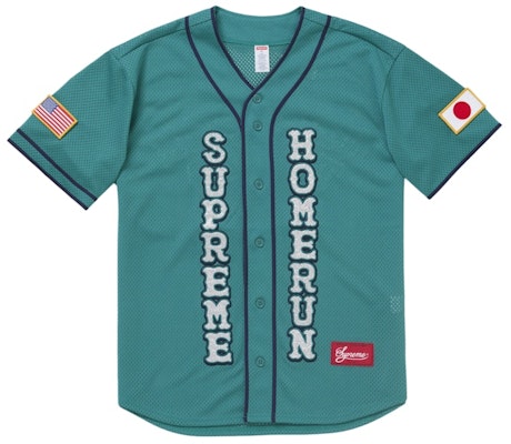 Supreme Homerun Baseball Jersey Hijau Buy Supreme Homerun Baseball Jersey Hijau