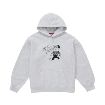 Supreme Homerun Hooded Sweatshirt Heather Grey