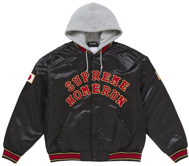 supreme-homerun-satin-hooded-varsity-jacket-black