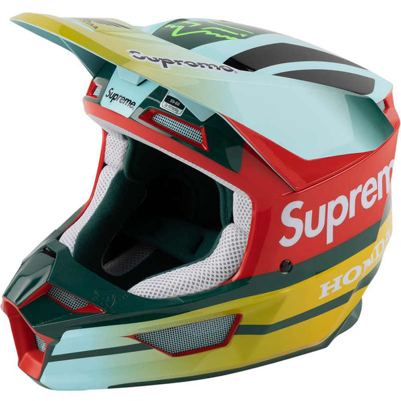 Order Supreme Honda x Fox Racing V1 Polycarbonate Motorcycle Helmet SU7982