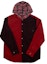 Buy Supreme Hooded Color Blocked Corduroy Shirt Red