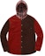 Order Supreme Hooded Color Blocked Corduroy Shirt Red