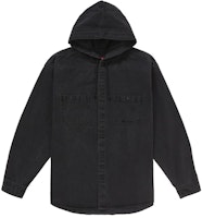 Supreme Hooded Denim Shirt Black Supreme Hooded Denim Shirt Black