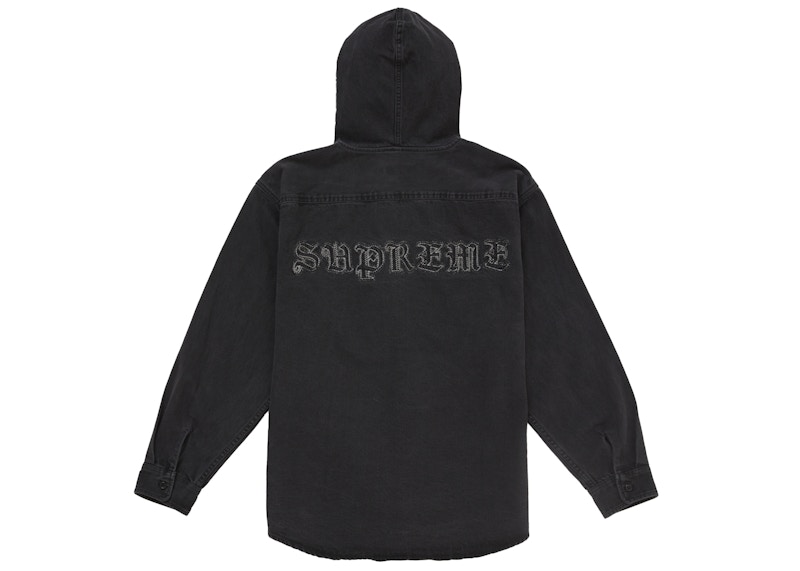 Order Supreme 連帽牛仔襯衫 黑色