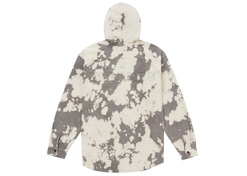 Supreme Hooded Denim Shirt Bleached 圖 2