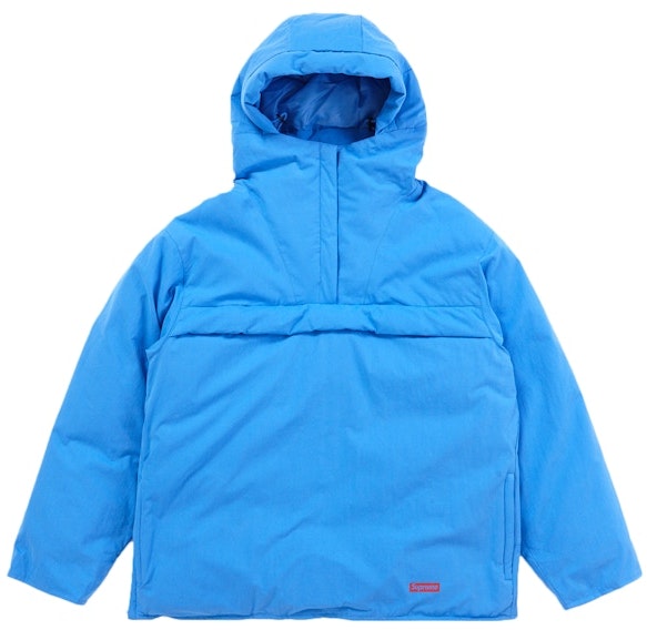 supreme-hooded-down-pullover-bright-blue