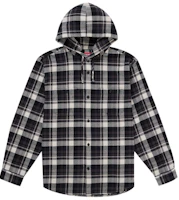 Supreme Hooded Flannel Shirt Black Supreme Hooded Flannel Shirt Black