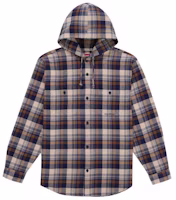 Supreme Hooded Flannel Shirt Brown Supreme Hooded Flannel Shirt Brown