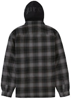 Supreme Kemeja Flanel Berhoodie Ritsleting Hitam Lookbook Supreme Kemeja Flanel Berhoodie Ritsleting Hitam