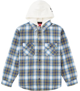 Supreme 帽兜法蘭絨拉鍊襯衫 藍色 Buy Supreme 帽兜法蘭絨拉鍊襯衫 藍色