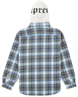 Supreme Kemeja Flanel Kapucong Ritsleting Biru Lookbook Supreme Kemeja Flanel Kapucong Ritsleting Biru